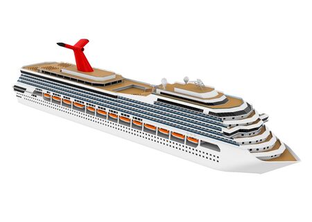 Cruise Ship Isolatedの写真素材