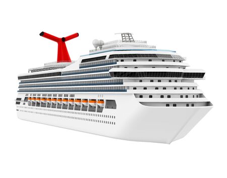 Cruise Ship Isolatedの写真素材
