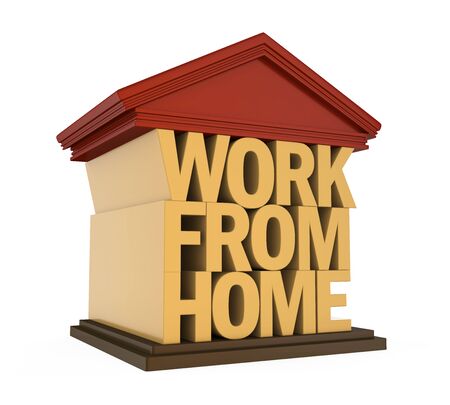 Work From Home Illustrationの写真素材
