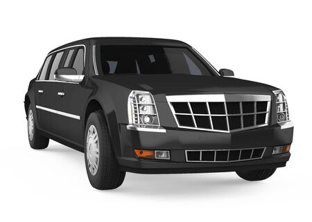 Luxury Limousine Car Isolatedの写真素材