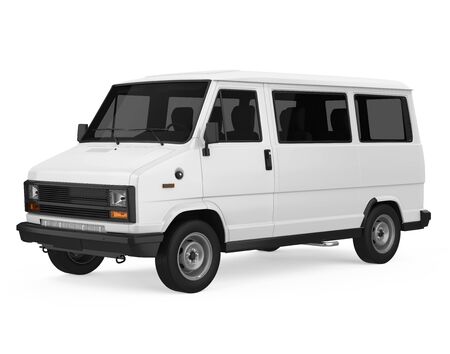 Old Van Isolatedの写真素材