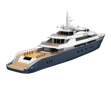 Pleasure Yacht Isolatedの写真素材