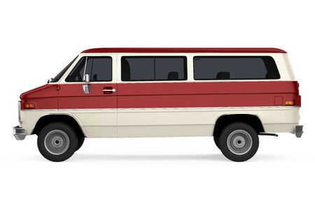 Old Van Isolatedの写真素材