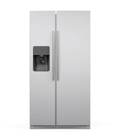 Modern Refrigerator Isolatedの写真素材