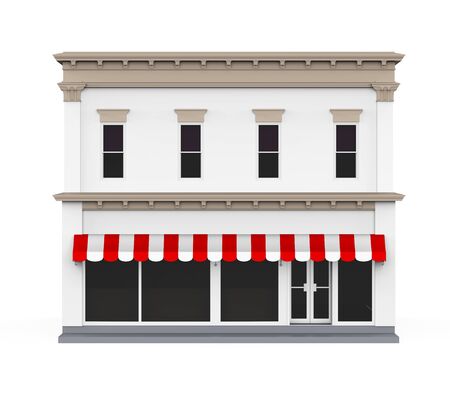 Shopping Building Icon Isolatedの写真素材