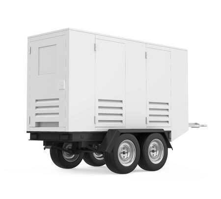 Mobile Diesel Generator Isolatedの写真素材