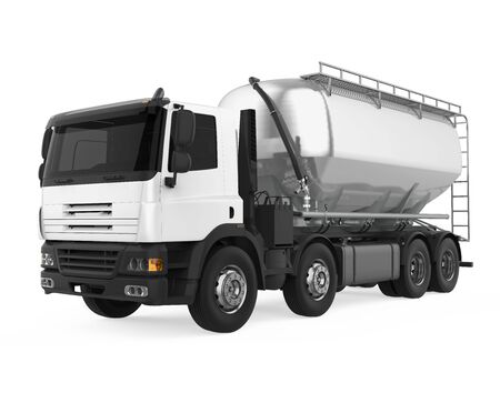 Fuel Tanker Truck Isolatedの写真素材