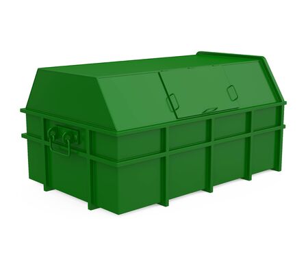 Garbage Dumpster Isolatedの写真素材