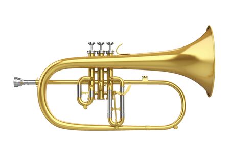 Flugelhorn Isolatedの写真素材