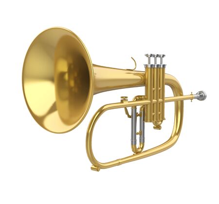 Flugelhorn Isolatedの写真素材