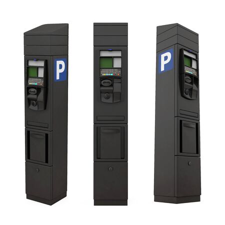 Parking Meter Isolatedの写真素材