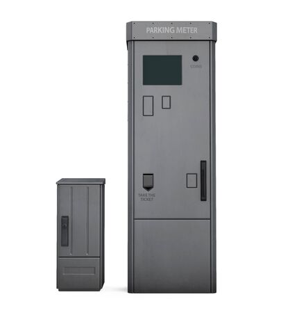 Parking Meter Isolatedの写真素材