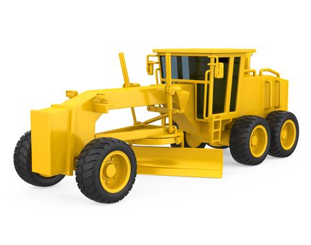 Motor Grader Isolatedの写真素材