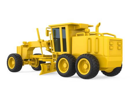 Motor Grader Isolatedの写真素材