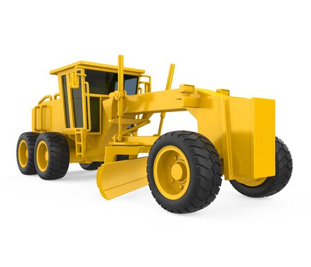 Motor Grader Isolatedの写真素材