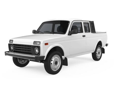 Pickup Truck Isolatedの写真素材