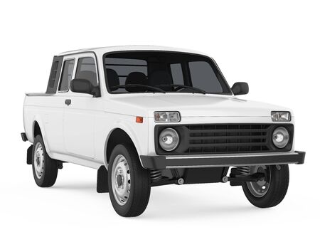 Pickup Truck Isolatedの写真素材