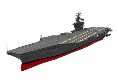 Aircraft Carrier Isolatedの写真素材