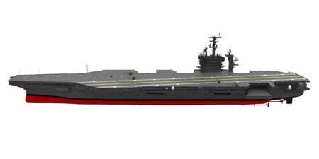 Aircraft Carrier Isolatedの写真素材