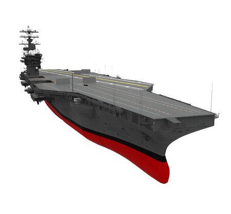 Aircraft Carrier Isolatedの写真素材