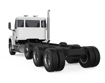 Semi-trailer Truck Isolatedの写真素材