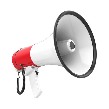 Red Megaphone Isolatedの写真素材
