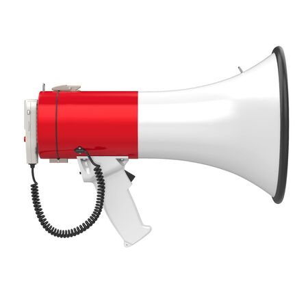 Red Megaphone Isolatedの写真素材