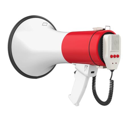 Red Megaphone Isolatedの写真素材