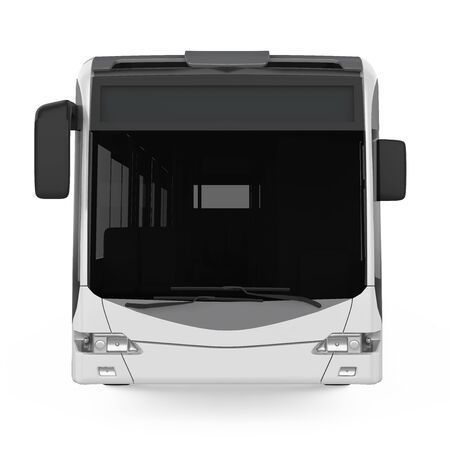 Articulated City Bus Isolatedの写真素材