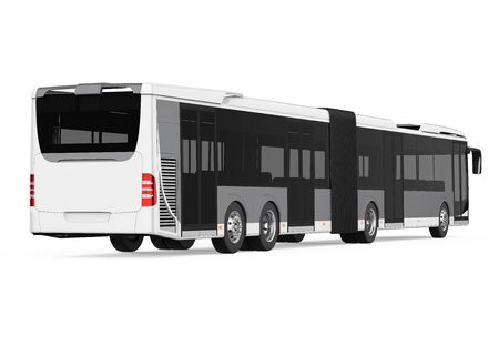 Articulated City Bus Isolatedの写真素材