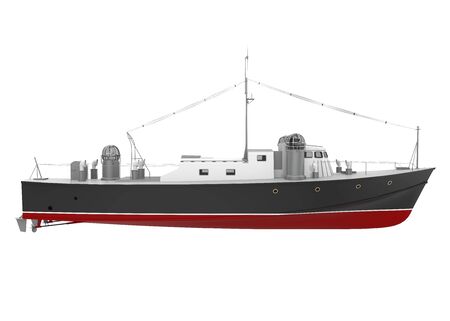 Patrol Boat Isolatedの写真素材