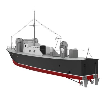 Patrol Boat Isolatedの写真素材