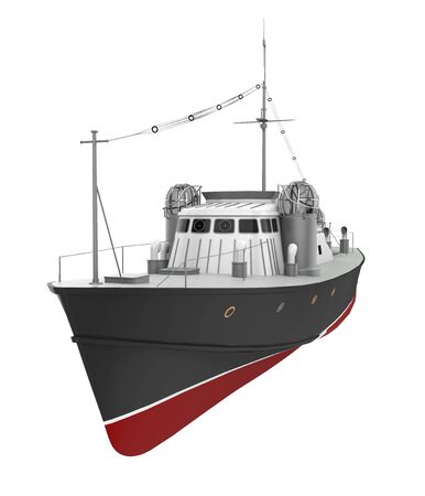 Patrol Boat Isolatedの写真素材