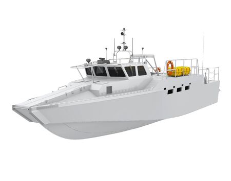 Patrol Boat Isolatedの写真素材