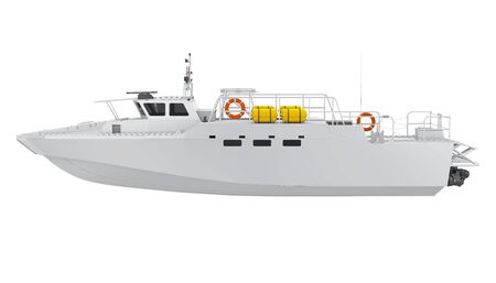 Patrol Boat Isolatedの写真素材