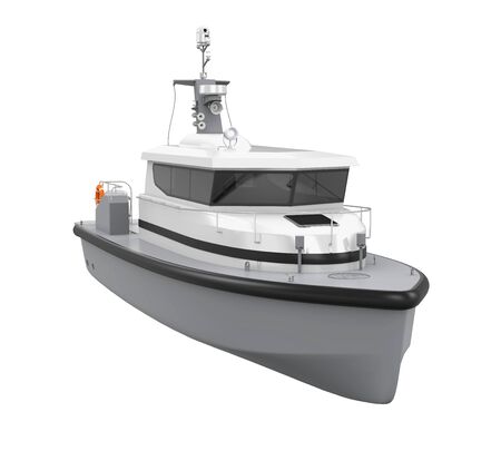 Patrol Boat Isolatedの写真素材