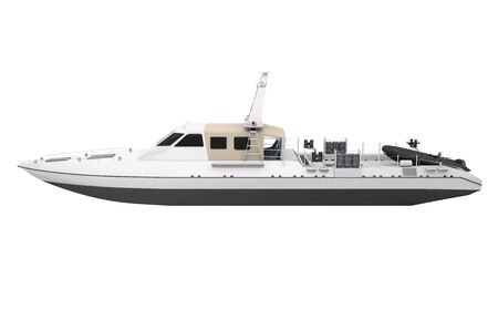 Patrol Boat Isolatedの写真素材