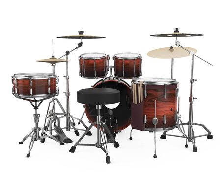 Drum Kit Isolatedの写真素材