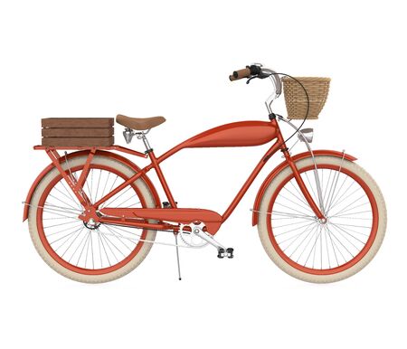 Retro Bicycle Isolatedの写真素材