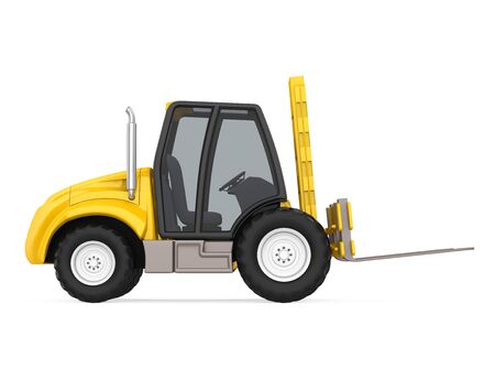 Forklift Truck Isolatedの写真素材