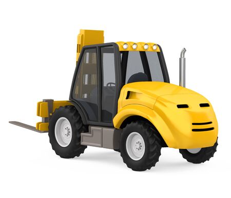 Forklift Truck Isolatedの写真素材