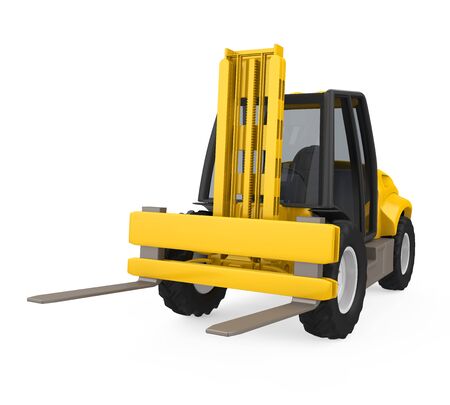 Forklift Truck Isolatedの写真素材