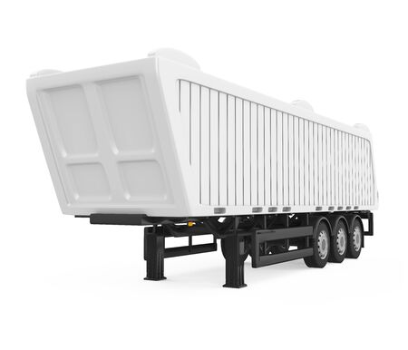Dumping Semi-Trailer Isolatedの写真素材