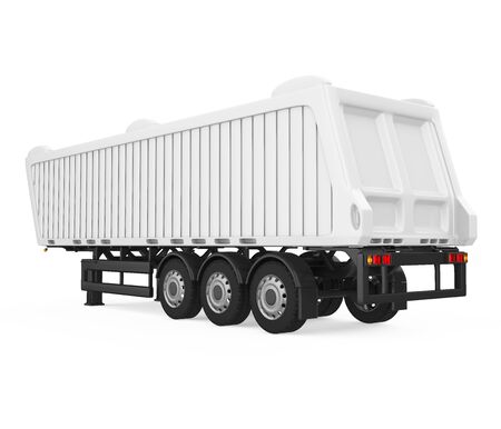 Dumping Semi-Trailer Isolatedの写真素材