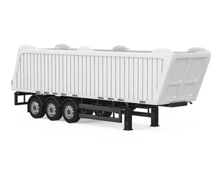 Dumping Semi-Trailer Isolatedの写真素材