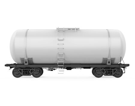 Railroad Tank Car Isolatedの写真素材