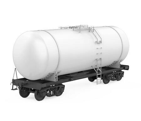 Railroad Tank Car Isolatedの写真素材