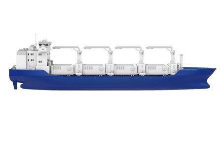 Freight Ship Isolatedの写真素材