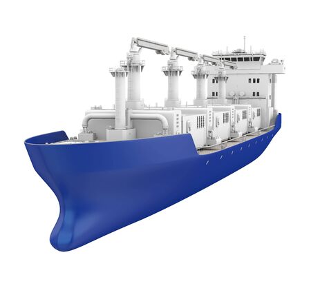 Freight Ship Isolatedの写真素材
