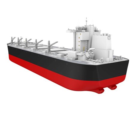 Freight Ship Isolatedの写真素材